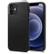 SPIGEN iPhone 12 / 12 Pro Liquid Air deksel fra - sort Slankt og lommevennlig baksidedeksel, matt og strukturert overflate