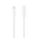 KEY Power USB-C to Lightning Cable, 1m, MFI, 3.0A, 18W - White