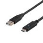 DELTACO USB 2.0 Cable, Typ C - Typ A , 1m, Black