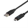 DELTACO USB 2.0 cable, Type A M - Type C M, 2m, black