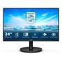 PHILIPS V-line 242V8A - LED monitor - 24" (23.8" viewable) - 1920 x 1080 Full HD (1080p) @ 75 Hz - IPS - 250 cd/m² - 1000:1 - 4 ms - HDMI, VGA, DisplayPort - speakers - textured black (242V8A/00)