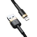 BASEUS Cafule USB-A to Lightning Cable QC 3.0, 2A, 3m - Gold/Black