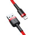 BASEUS Cafule USB to Lightning, 2.4A, 0.5m - Red