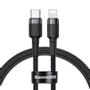 BASEUS Cafule Cable Type-C to iP PD 18W 1m Gray+Black