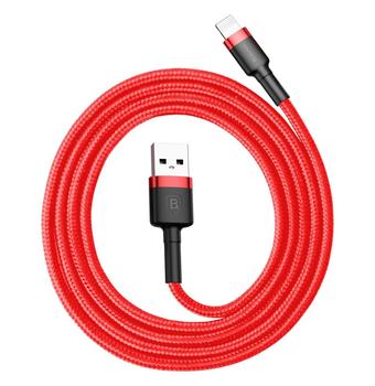 BASEUS Cafule USB Lightning cable 2.4A 1m (black + red) (CALKLF-B09)