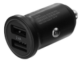 DELTACO USB car charger, 2x USB-A, 2,4 A, total 24 W