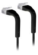 Ubiquiti UniFi Cat6 patchkabel - 10cm - svart - ultratynn og fleksibel - 50-pakning