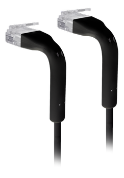 Ubiquiti UniFi Cat6 patchkabel - 10cm - svart - ultratynn og fleksibel - 50-pakning (U-Cable-Patch-RJ45-BK-50)