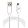 SIGN Fast Charging Cable Micro-USB for Galaxy S6/S7, 5V, 2.1A, 1.2m - White