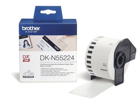 BROTHER ribbon black/ white 54 mm (DKN55224)