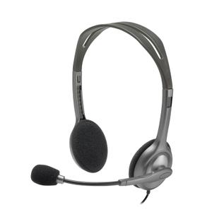 LOGITECH H110 Stereo Headset - Grey (981-000271)