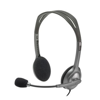 LOGITECH On-ear kabelanslutet headset H110 3-pol TRRS 2*3,5mm svart (981-000271)