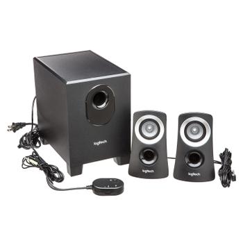 LOGITECH Speaker System Z313 Sort, 25 watts RMS (980-000413)