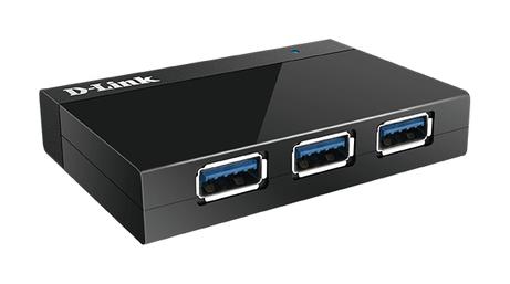 D-LINK DUB 1340 - Hub - 4 x SuperSpeed USB 3.0 - stasjonær - for D-Link DUB-1310 (DUB-1340/E)