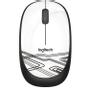 LOGITECH M105, Corded mouse,White