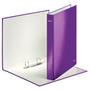 LEITZ WOW Ring Binder Laminated Paper on Board 2 D-Ring A4 25mm Rings Purple (Pack 10) 42410062