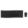 LOGITECH Toetsenbord en muis Draadloos AZERTY Zwart MK270