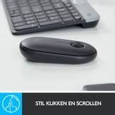 Logitech Pebble M350 - mus - Bluetooth,  2.4 GHz - grafitt (910-005718)