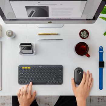 LOGITECH Pebble M350 Wireless Mouse - GRAPHITE - EMEA (910-005718)