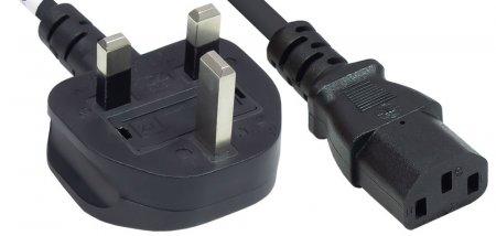 MANHATTAN Power Cord/ Cable,  Uk 3-Pin  (382786)