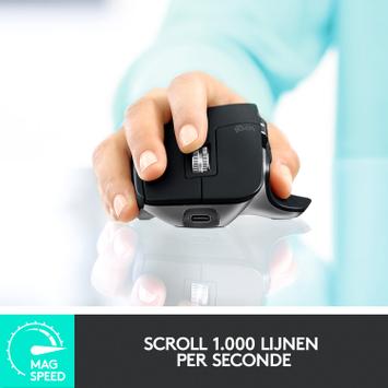 Logitech MX Master 3 for Mac - mus - Bluetooth,  2.4 GHz - romgrå (910-005696)