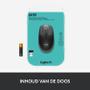 LOGITECH h M190 - Mouse - optical - 3 buttons - wireless - USB wireless receiver - mid grey (910-005906)