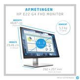 HP E22 G4 - E-Series - LED-skjerm - Full HD (1080p) - 22" (9VH72AT#ABB)
