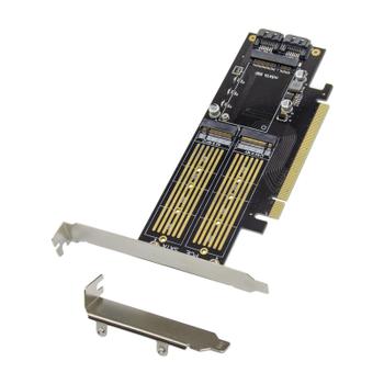 ProXtend PCI-E X16 mSATA & M.2 NGFF SATA Card (PX-SR-10258)