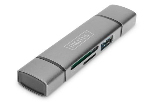 DIGITUS Dual Card Reader Hub USB-C / USB 3.0, OTG (DA-70886)