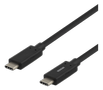 DELTACO USB-C cable, 0,5m, USB 3.1 Gen 1, black