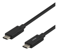 DELTACO USB-C cable, 0,5m, USB 3.1 Gen 1, black (USBC-1053M)