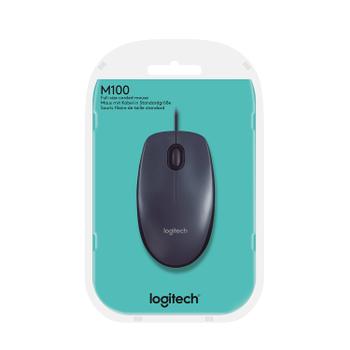 LOGITECH Mouse M100 Grey (910-005003)
