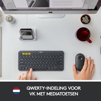 LOGITECH K380 - Toetsenbord - Bluetooth - Nederlands QWERTY - zwart (920-007582)