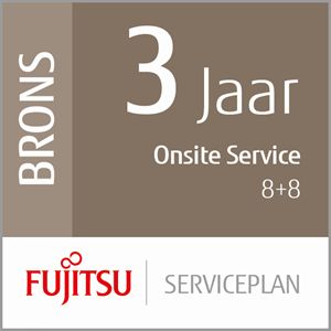 FUJITSU 3 Year Service Plan: Onsite Service - 8 Hour Response + 8 Hour Fix Workgroup Scanners (U3-BRZE-WKG)
