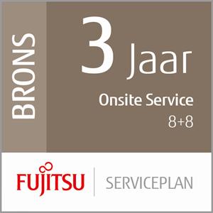 FUJITSU 3 Year Service Plan: Onsite Service - 8 Hour Response + 8 Hour Fix Low-Vol Production Scanners (U3-BRZE-LVP)