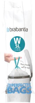 BRABANTIA PerfectFit Bin Liner Type W, 5 L, 20 Bags (116681)
