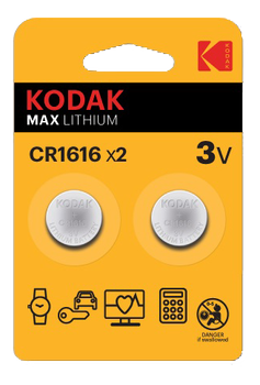 KODAK Max lithium CR1616 battery (2 pack) (30417748)