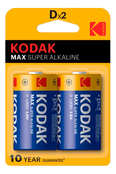 KODAK MAX alkaline D battery (2 pack) (30952843)