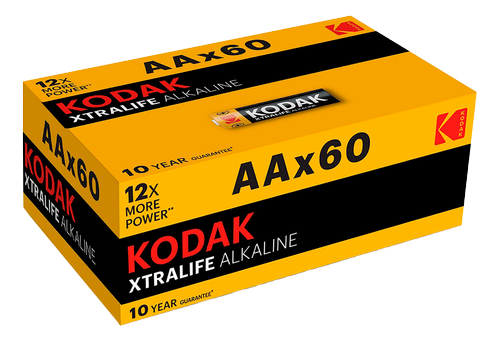 KODAK XTRALIFE alkaline AA battery (60 pack) (30422636)