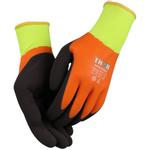 Heldyppet latexhandske,  THOR Superflex Thermo, 9, orange, akryl/ polyester
