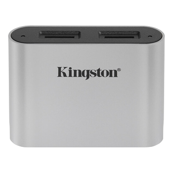 KINGSTON USB3.2 Gen1 Workflow Dual-Slot microSDHC/ SDXC UHS-II Card Reader (WFS-SDC)