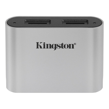 KINGSTON MICROSDHC/ SDXC UHS-IICARDREADER USB3.2 GEN1 WORKFLOW DUAL-SLOT PERP (WFS-SDC)