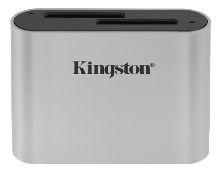 KINGSTON Workflow - Card reader (SDHC UHS-I, SDXC UHS-I, SDHC UHS-II, SDHC UHS-II) - USB-C 3.2 Gen 1 (WFS-SD)