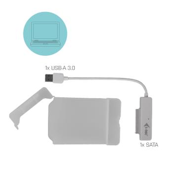 I-TEC USB 3.0 CASE HDD SSD EASY EXT 2.5IN SATA I/II/III WHITE ACCS (MYSAFEU314)