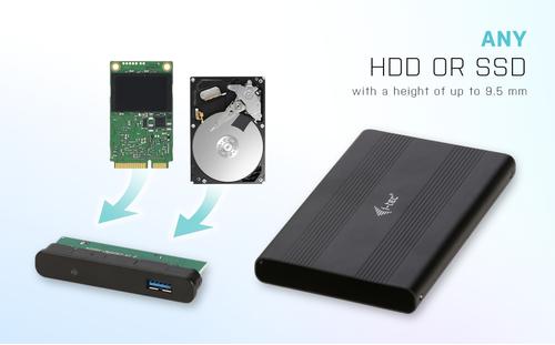 I-TEC USB 3.0 CASE HDD SSD ALU (MYSAFEU312)