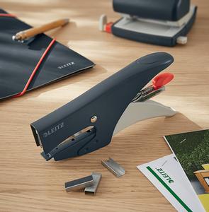 LEITZ Cosy hæftetang til No. 10 hæfteklammer,  15 ark, inkl. Hæfteklammer,  fløjlsgrå (56450089)