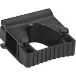 Vægophæng til redskaber,  Vikan, 8, 7x8, 3x4, 8cm,  sort, PP/TPE, enkelt gummibåndsmodul *Denne vare tages ikke retur*