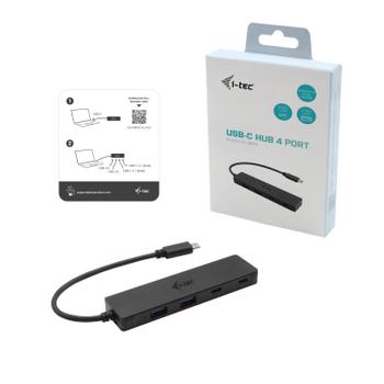 I-TEC USB-C HUB 2+2X USB-C/A USB-C METAL HUB 2XUSB-C 2XUSB-A PERP (C31HUBMETAL2A2C)