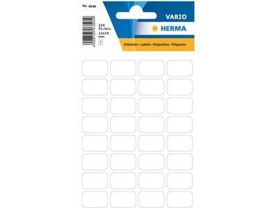 HERMA Etiketter HERMA Vario hvid 12x19mm 224 stk. (3640)