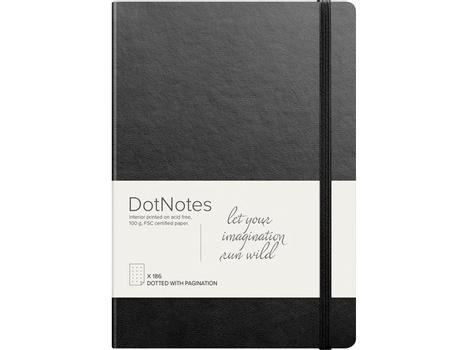 BURDE Notatbok BURDE DotNotes A5 udatert sort (92732800)